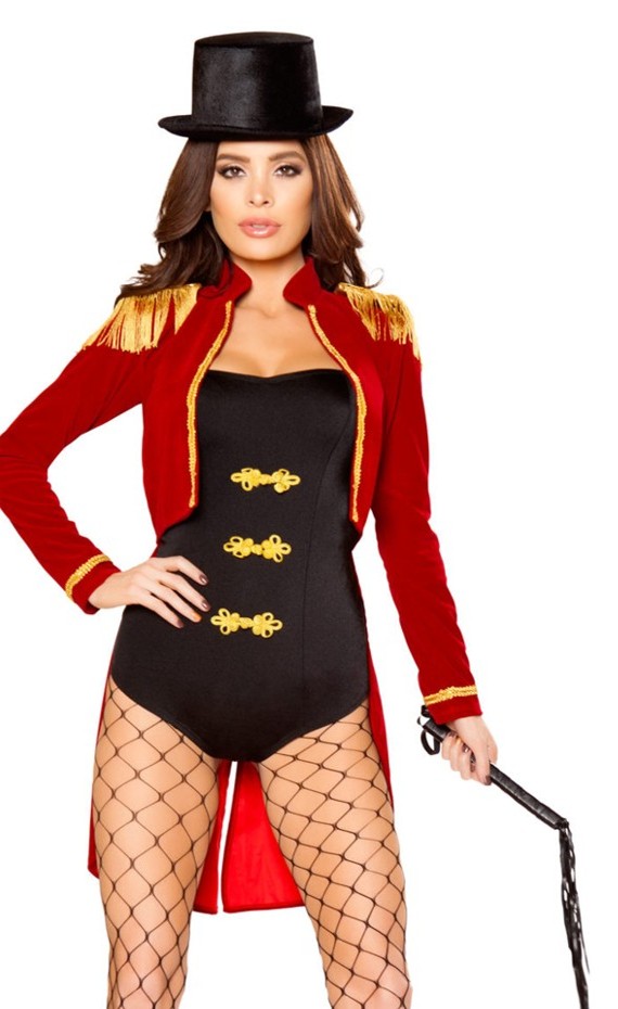 Deluxe Mens Womens Ringmaster Costume Circus Lion Tamer Glamorous Ringleader  Halloween Fancy Dress - AliExpress
